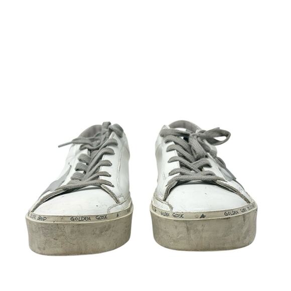 Golden Goose Hi Star Leather Sneakers White Size 40 - Picture 4 of 12